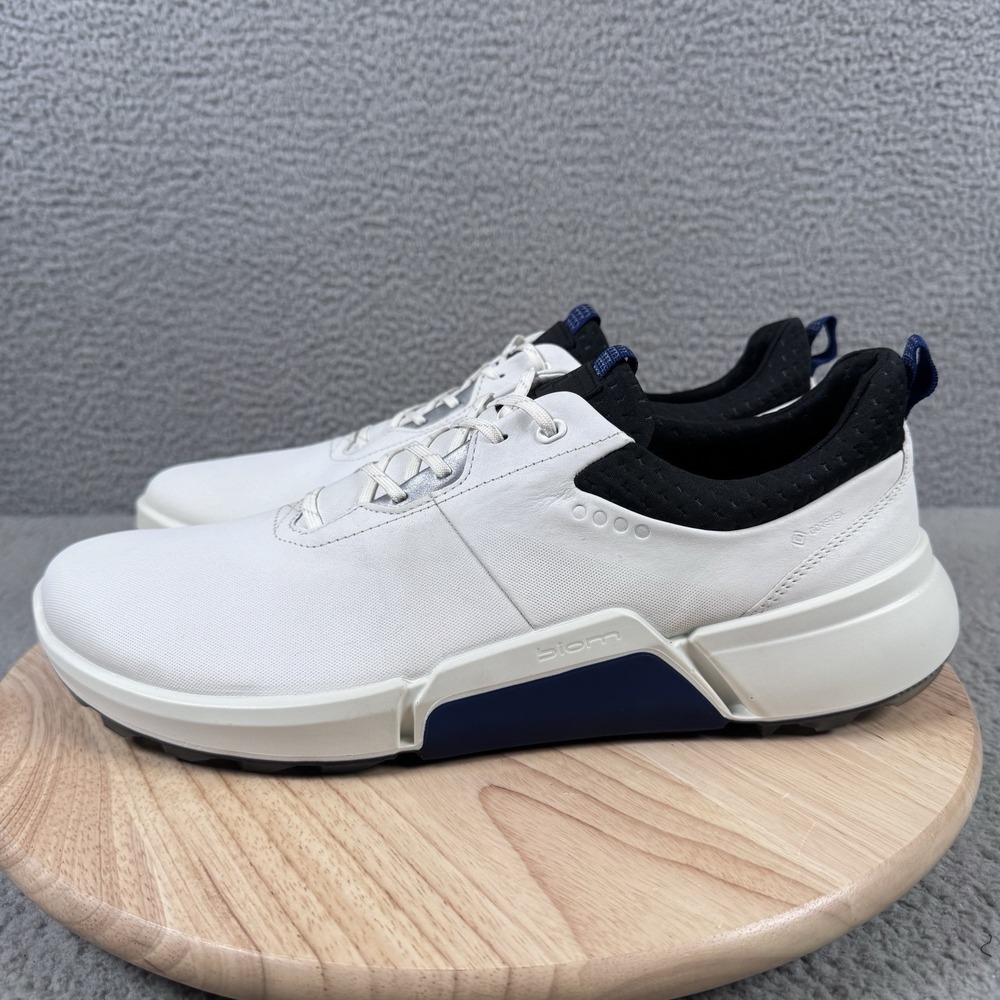 ECCO BIOM H4 Men's Size 14-14.5 EU 48 White GTX Gore-Tex Leather Golf Shoes - Picture 4 of 14